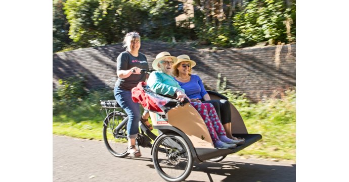 Elderly people taken on bike rides as part of new care home initiative